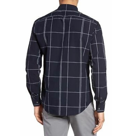 [Theory] Grid Print Regular Fit Shirt - Picture 5 of 5